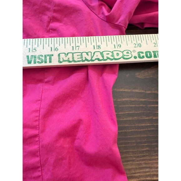The Limited Stretch Shirt Womens Size L Long Sleeve Button Down Hot Pink Cotton - Picture 5 of 9